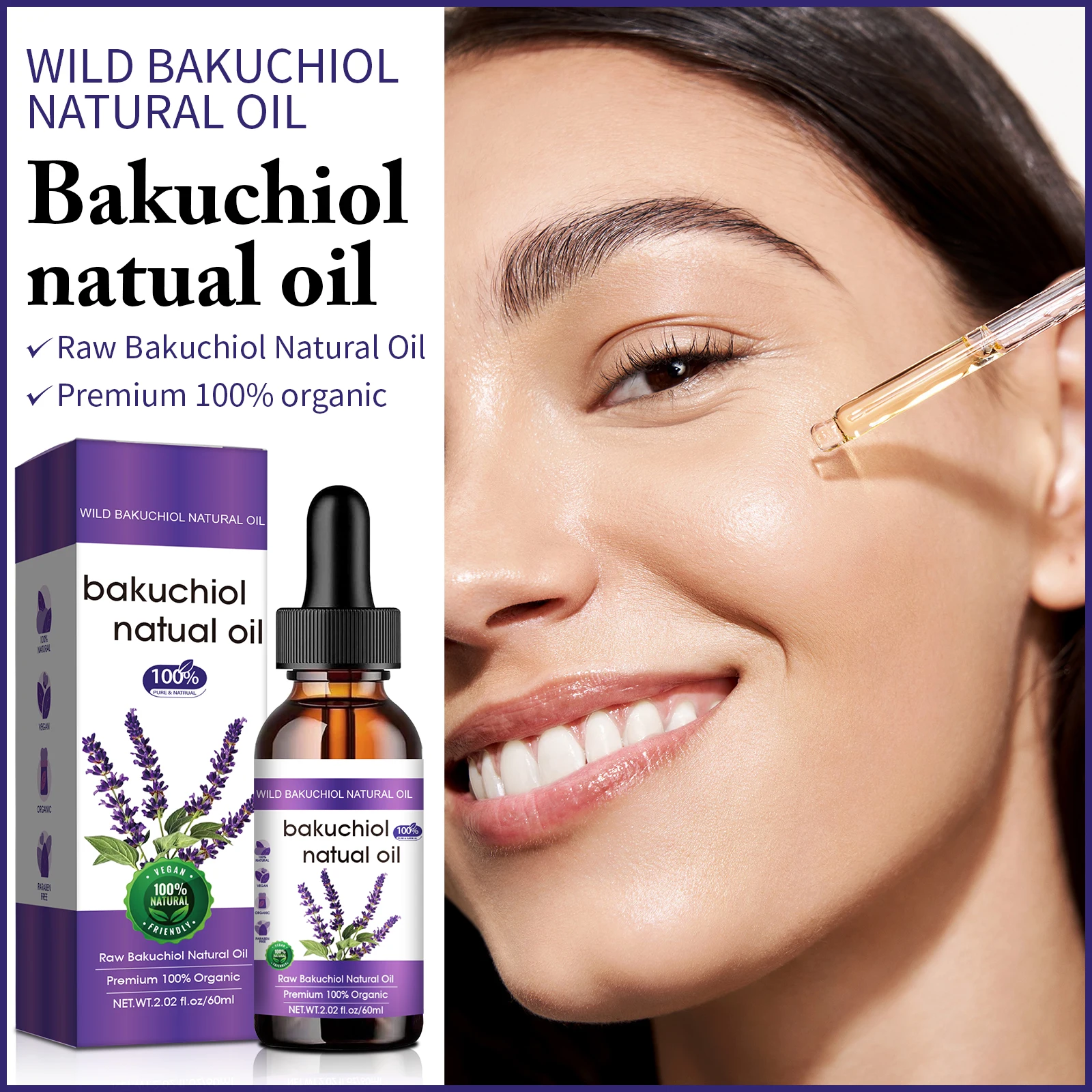Bakuchiol Retinol Alternative - Bakuchiol Anti-Aging Face Oil 60ml -